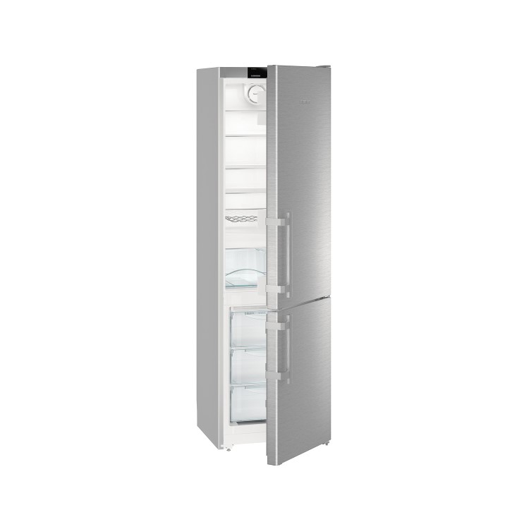 Refurbished Liebherr Comfort CNef4015 Freestanding 356 Litre 60/40 Frost Free Fridge Freezer Stainless Steel