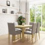 Oak Extendable Dining Table - Seats 6 - New Haven