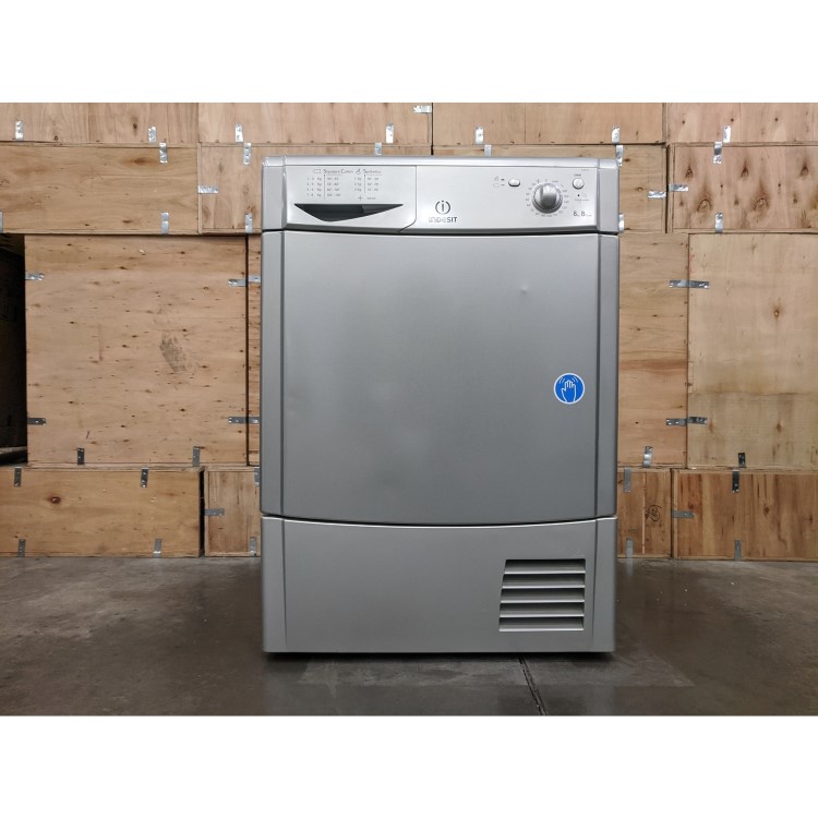 Refurbished Indesit EcoTime IDC8T3BS Freestanding Condenser 8KG Tumble Dryer Silver