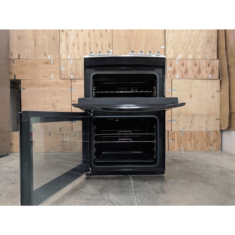 Refurbished AEG CIB6740ACM 60cm Double Oven Electric Cooker With Induction Hob Stainless Steel