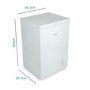 electriQ 99 Litre Chest Freezer 52cm Deep  60cm Wide - White
