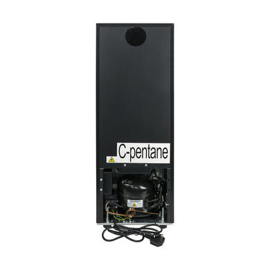 electriQ 19 Bottle Freestanding Under Counter Wine Cooler Single Zone 30cm Wide 82cm Tall - Black