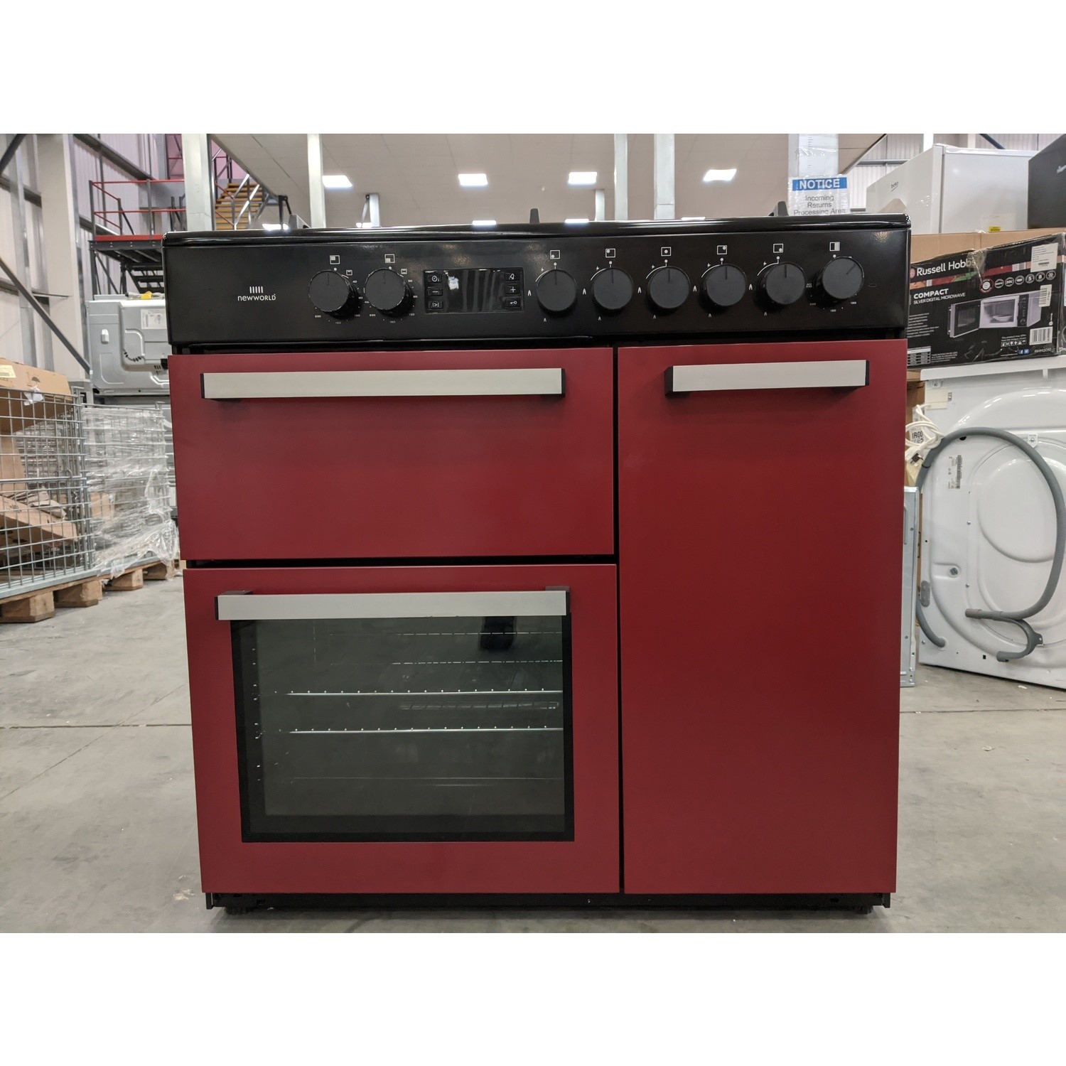 Refurbished New World NW90DF3BU 90cm Triple Cavity Dual Fuel Range