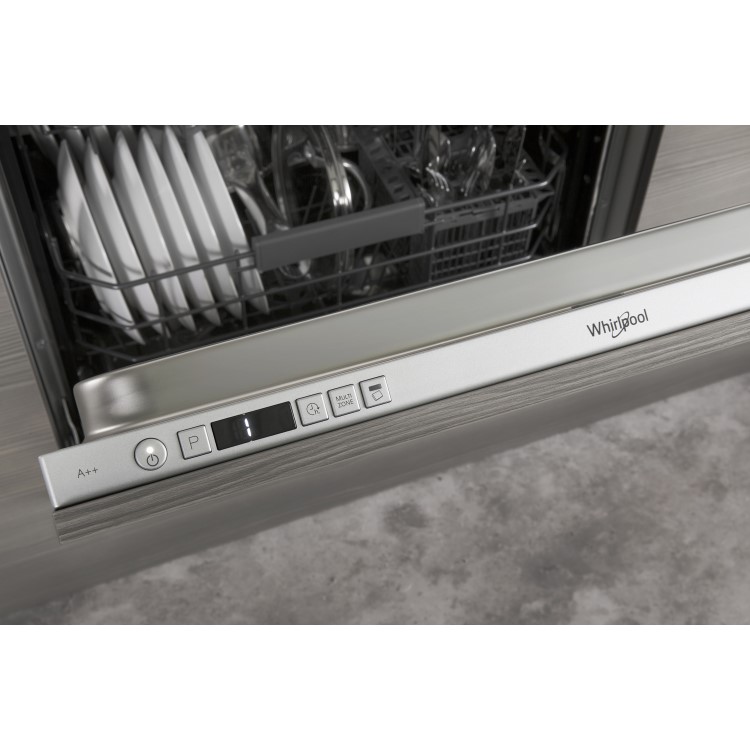 Whirlpool WIC3C26 14 Place Fully Integrated Dishwasher with Quick Wash - White