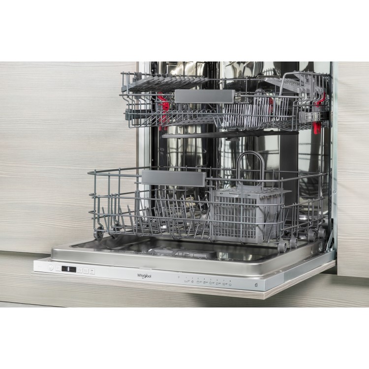 Whirlpool WIC3C26 14 Place Fully Integrated Dishwasher with Quick Wash - White