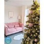 Pink Velvet 2 Seater Sofa - Lotti