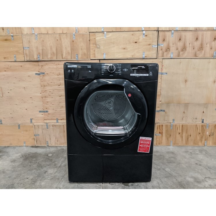 Refurbished Hoover HLV9DGB-80 9kg Freestanding Vented Tumble Dryer - Black