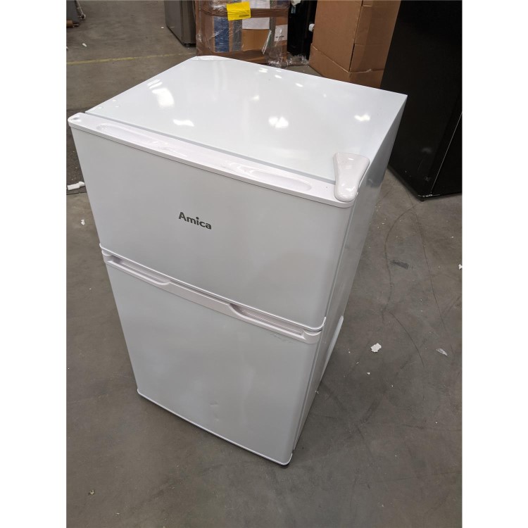 Refurbished Amica FD1714 71 Litre Freestanding Fridge Freezer 20/80 Split A+ Energy Rating 48cm Wide - White
