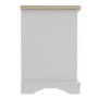 Darley Two Tone Bedside Table in Solid Oak and Grey