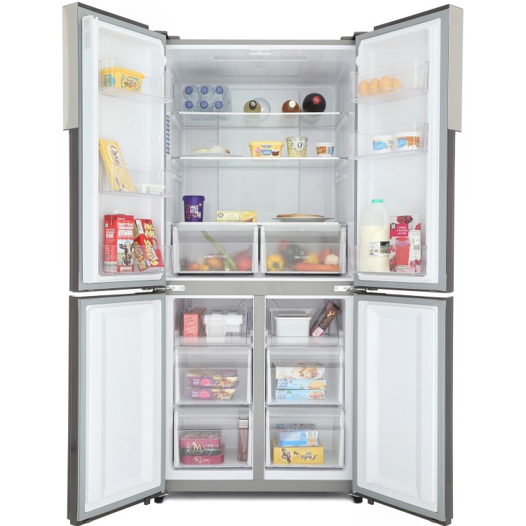 Refurbished Haier HTF-456DM6 Freestanding 456 Litre American Fridge Freezer