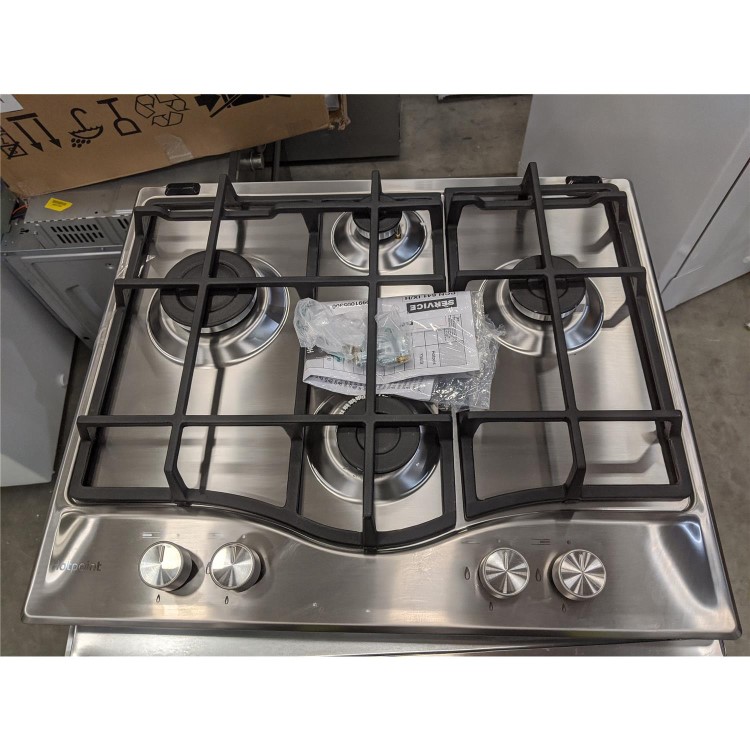 Refurbished Hotpoint PCN641IXH 60cm Four Burner Gas Hob Stainless Steel
