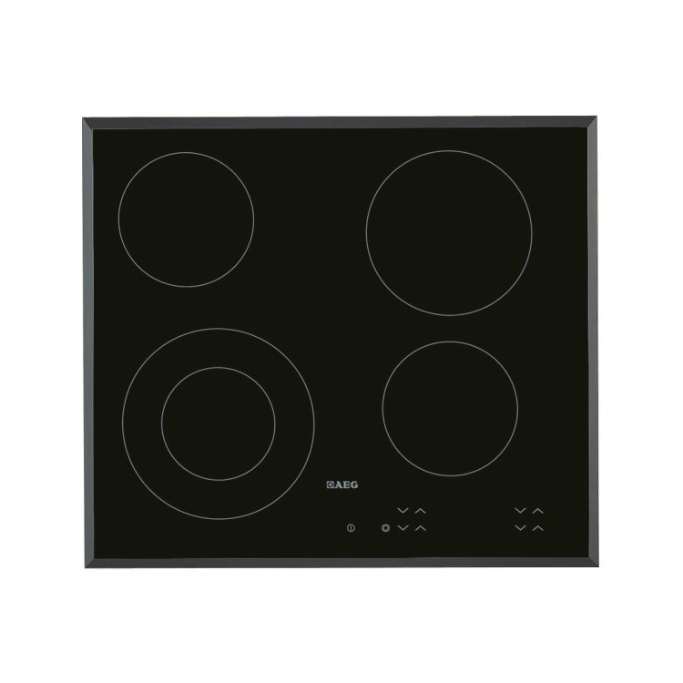 Refurbished AEG HK624010FB Touch Control 60cm Ceramic Hob Black