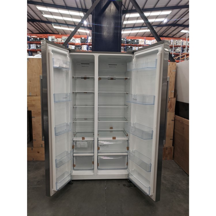 Refurbished Bosch KAN93VIFPG 560 Litres American Fridge Freezer Stainless Steel