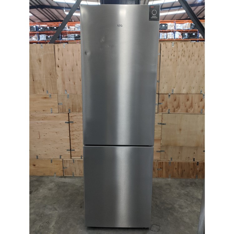 Refurbished AEG RCB632E4MX Freestanding 324 Litre 60/40 Fridge Freezer Stainless Steel Doors