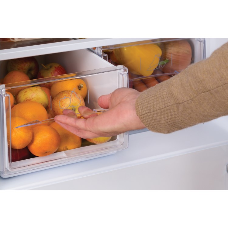 HOTPOINT HBD5515W 206 Litre Freestanding Fridge Freezer 60/40 Split 55cm Wide - White