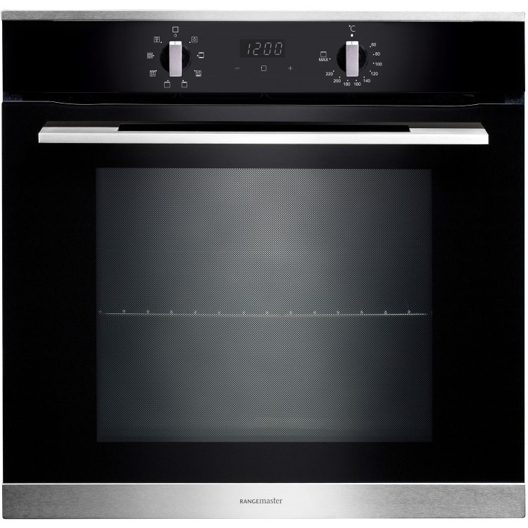 Rangemaster RMB608BLSS 60cm Built-in 8 Function Electric Single Oven