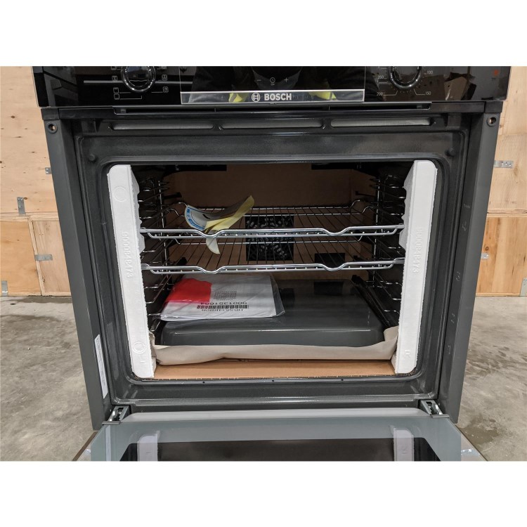 Refurbished Bosch HBS534BB0B 60cm Single Built In Electric Oven Black