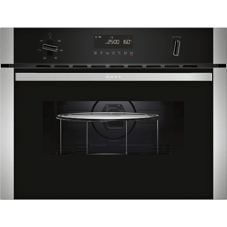 NEFF C1AMG83N0B Compact Height Built-in Combination Microwave Oven - Stainless Steel