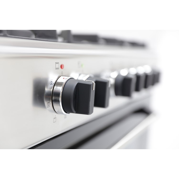 Refurbished Montpellier MR91DFMX 90cm Single Cavity Dual Fuel Range Cooker Stainless Steel