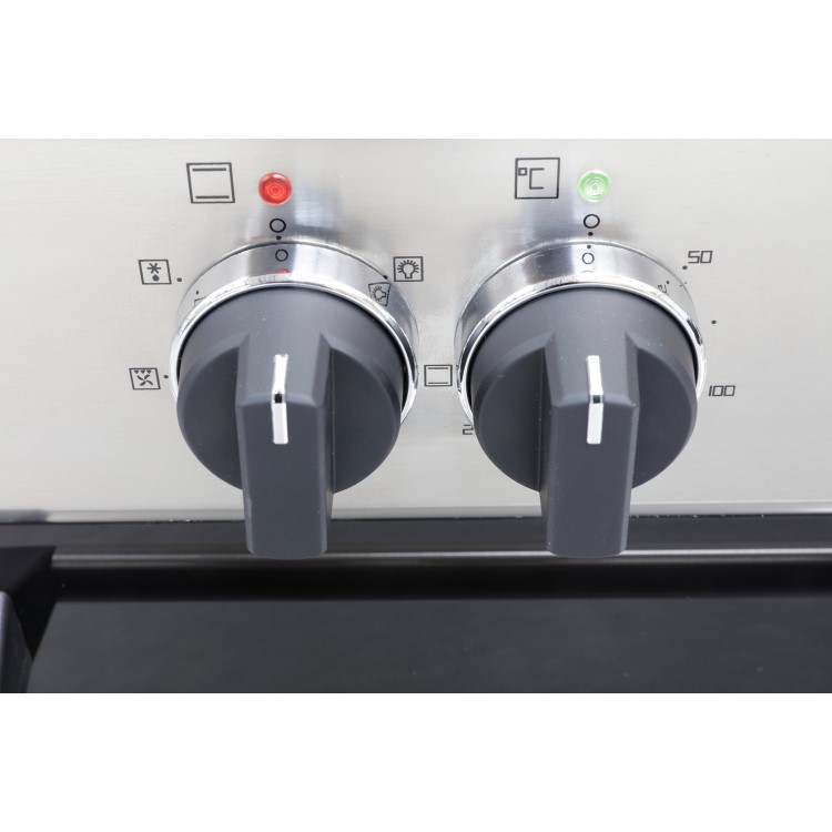 Refurbished Montpellier MR91DFMX 90cm Single Cavity Dual Fuel Range Cooker Stainless Steel