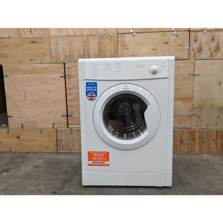 Refurbished INDESIT IDV75 EcoTime 7kg Freestanding Vented Tumble Dryer - White