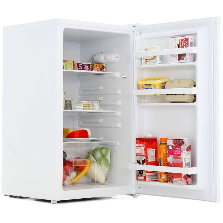 Refurbished Fridgemaster MUL49102MB 84x50cm 102L Freestanding Larder Fridge - Black