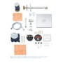 Grohe Grohtherm Concealed Thermostatic Mixer Shower with Square Wall Mounted Shower Head & Pencil Handset