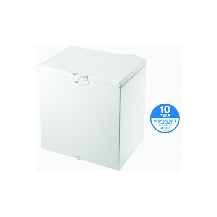 Refurbished Indesit OS1A200H2 204 Litre Chest Freezer 65cm Deep 80cm Wide - White