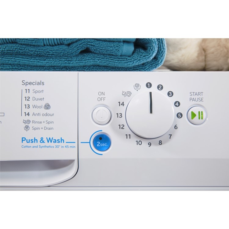 Indesit BWSD71252W Innex 7kg 1200rpm Freestanding Washing Machine White