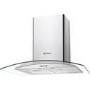 Refurbished Candy CGM70NX 70cm Curved Glass Chimney Cooker Hood Stainless Steel