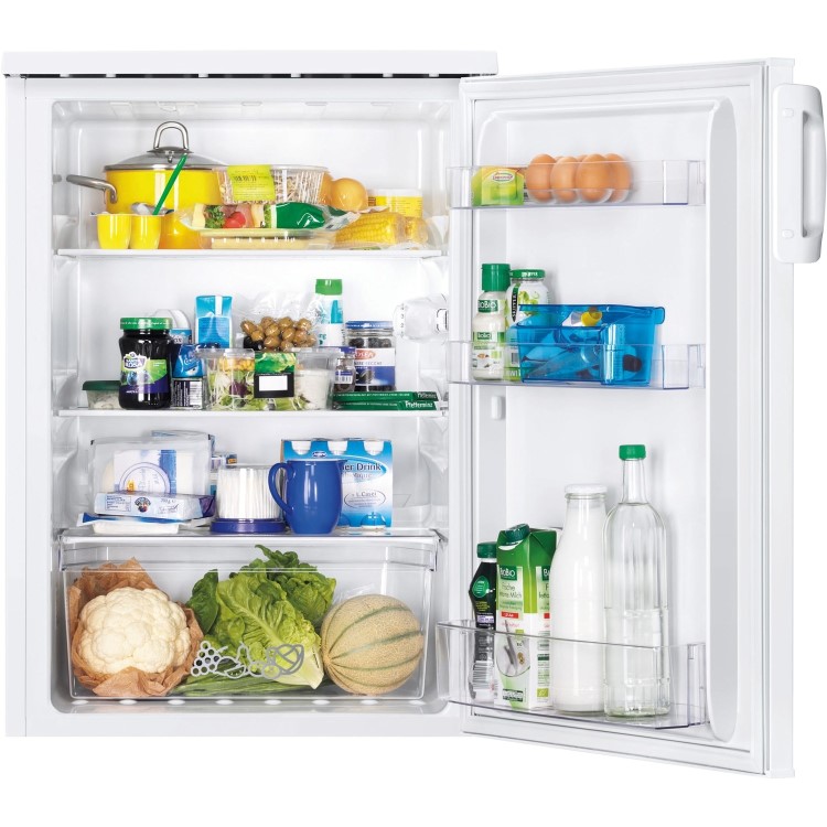 Refurbished Zanussi ZXAN15FW0 60cm Wide Under Counter Freestanding Larder Fridge - White