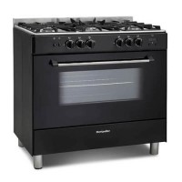 Refurbished Montpellier MR91GOK 90cm Gas Range Cooker Black