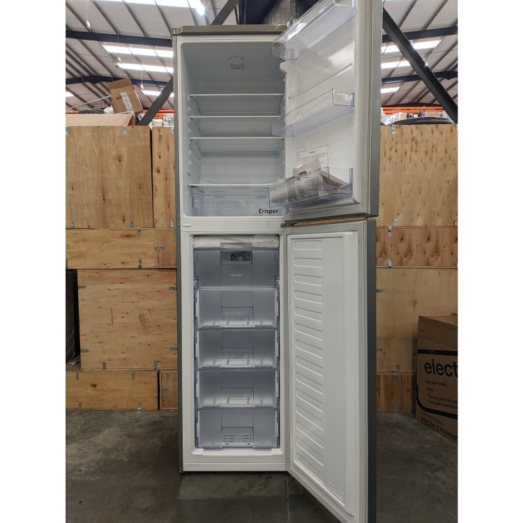 Refurbished Beko CFG1501S Freestanding 268 Litre 60/40 Fridge Freezer Silver