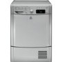 Refurbished Indesit IDCE8450BSH EcoTime 8kg Freestanding Condenser Tumble Dryer - Silver