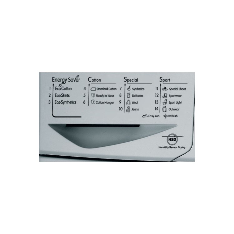 Indesit IDCE8450BSH EcoTime 8kg Freestanding Condenser Tumble Dryer - Silver