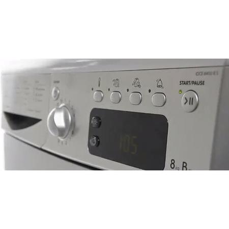 Indesit IDCE8450BSH EcoTime 8kg Freestanding Condenser Tumble Dryer - Silver