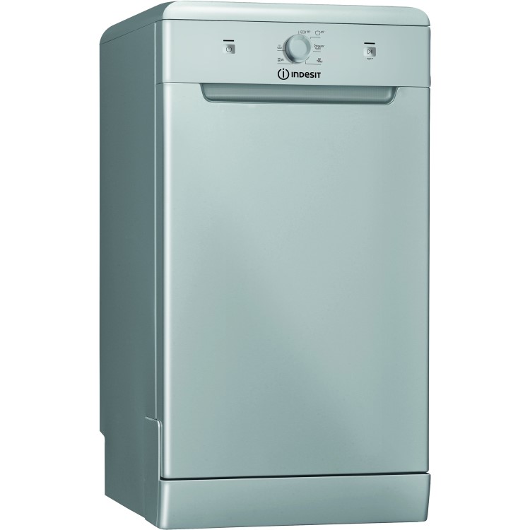 Refurbished Indesit DSFE1B10SUKN 10 Place Slimline Freestanding Dishwasher Silver