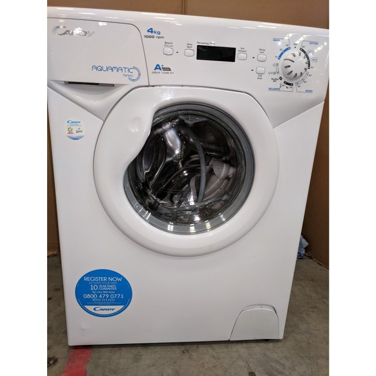 Refurbished Candy Aquamatic AQUA1042D1 Freestanding 4KG 1000 Spin Washing Machine White