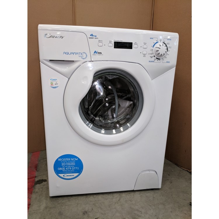 Refurbished Candy Aquamatic AQUA1042D1 Freestanding 4KG 1000 Spin Washing Machine White