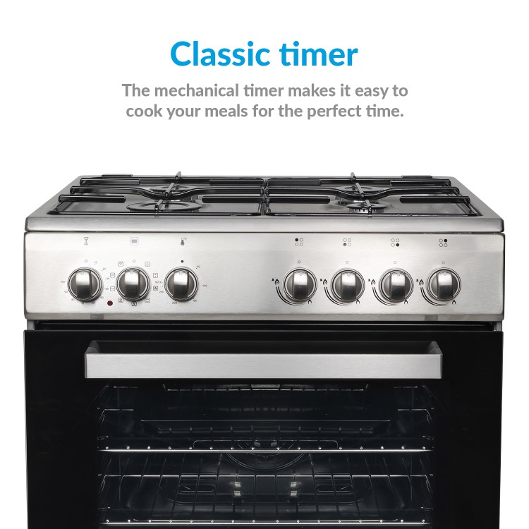 Refurbished electriQ Single oven Dual Fuel Stainless Steel