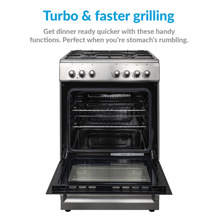 Refurbished electriQ Single oven Dual Fuel Stainless Steel