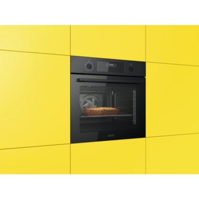 Refurbished Zanussi Series 60 ZOPNX6K2 60cm Single Built In SelfClean Electric Oven Black