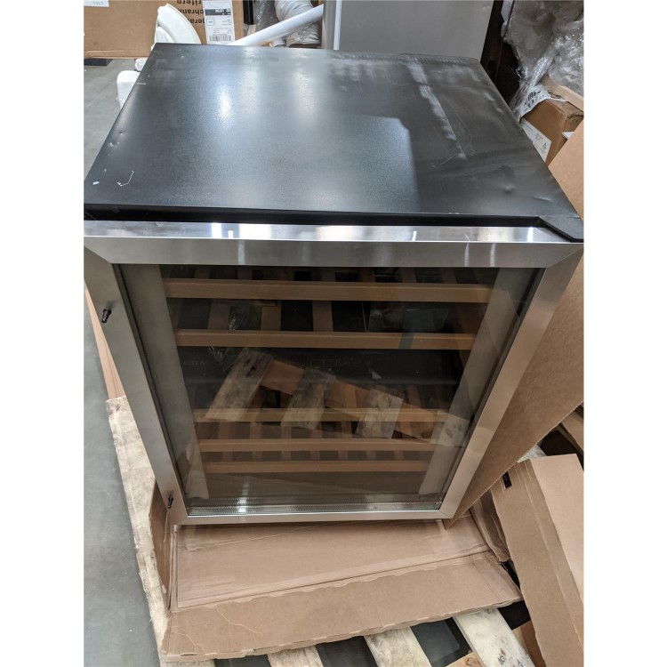 Refurbished CDA FWC604SS 46 Bottle Freestanding Under Counter Wine Cooler Dual Zone 60cm Wide 82cm Tall - Stainless Steel