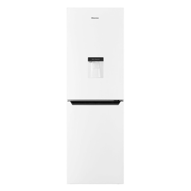 Hisense RB381N4WW1 Freestanding 50/50 Frost Free Fridge Freezer With Non-Plumbed Water Dispenser - White