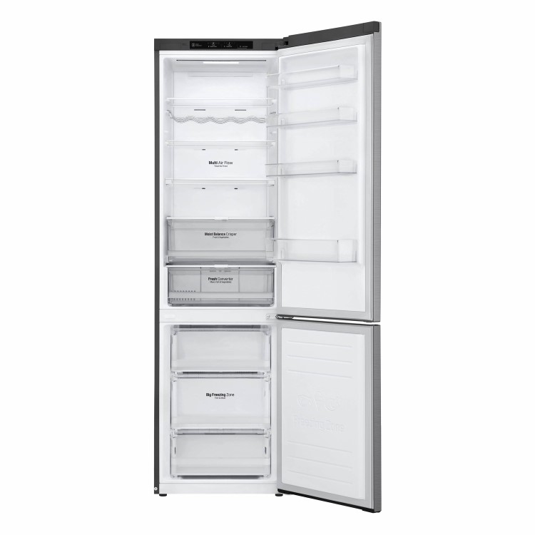 Refurbished LG GBB62PZGFN 296 Litre 70/30 Freestanding Fridge Freezer - Stainless steel