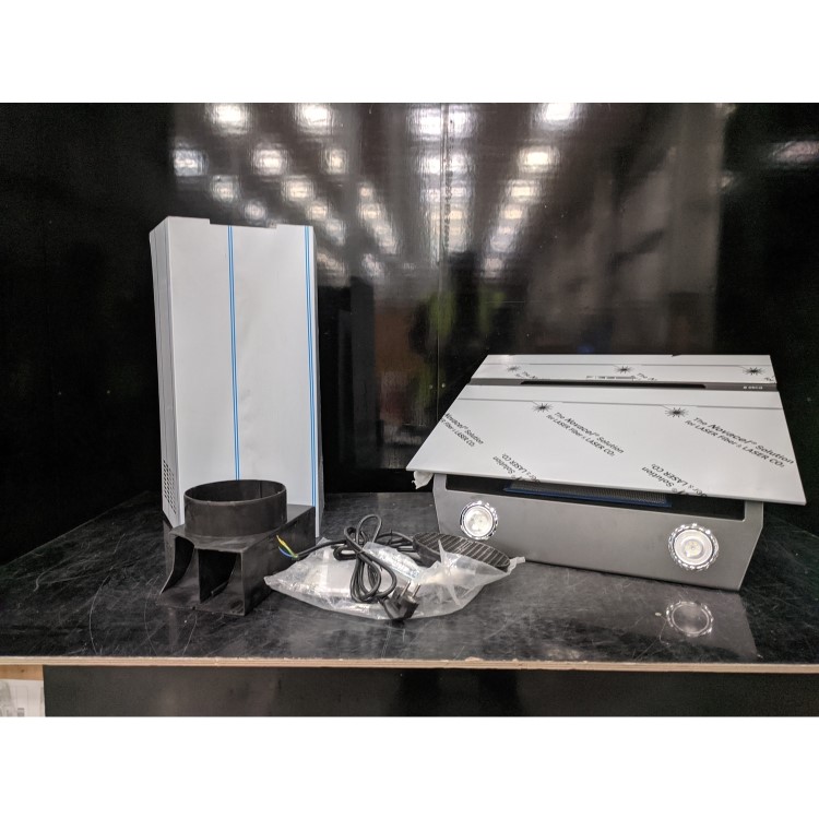 Refurbished Elica ASC-LED-60-SS Ascent 60cm Angled Cooker Hood Stainless Steel