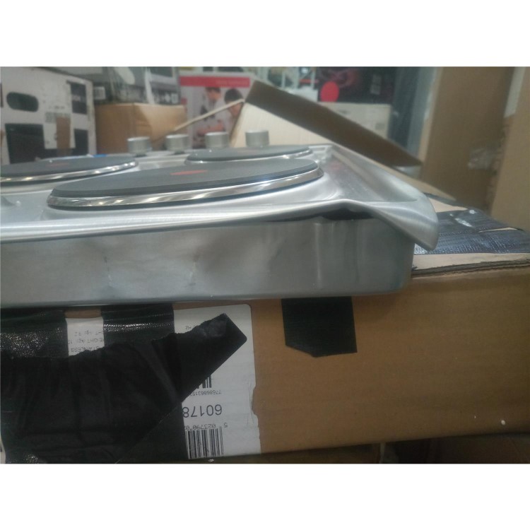 Refurbished Beko HIZE64101X 58cm Wide Solid Plate Hob - Stainless Steel