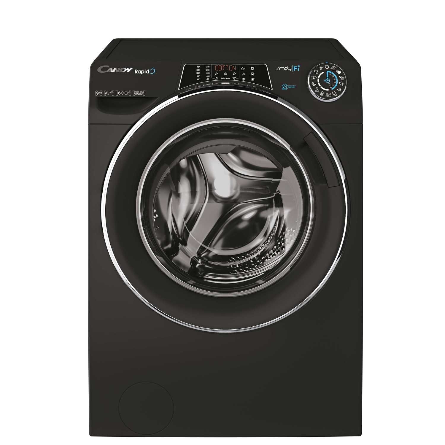 Candy Rapido 9kg 1600rpm Freestanding Washing Machine - Black