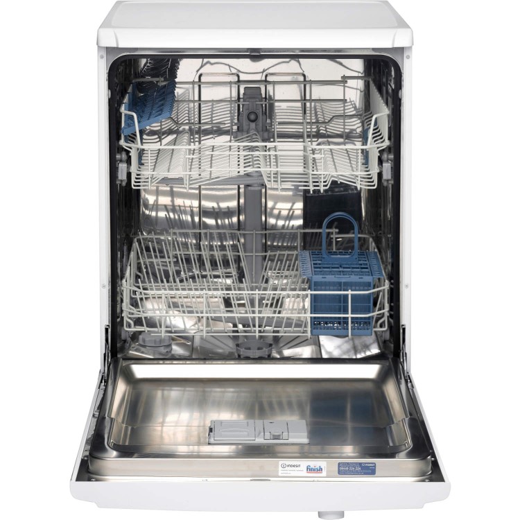 GRADE A1 - Indesit DFG15B1 13 Place Freestanding Dishwasher White
