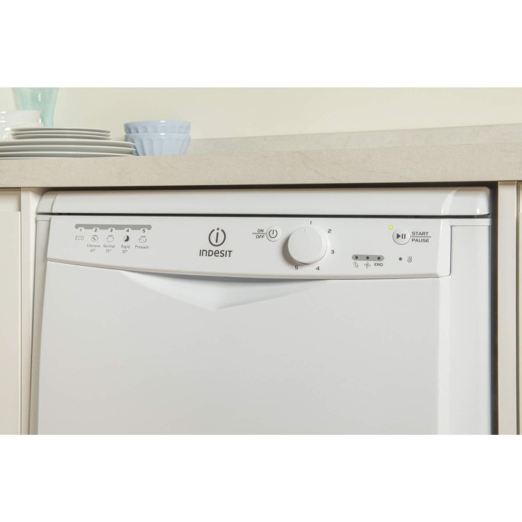 GRADE A1 - Indesit DFG15B1 13 Place Freestanding Dishwasher White